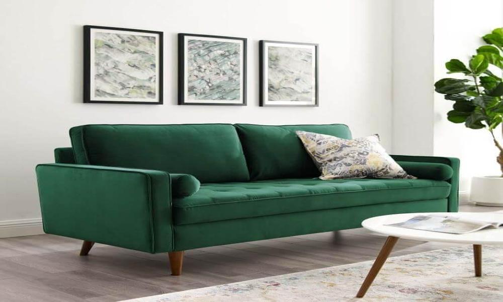 What are the factors to consider in the choice of the upholstered sofa?